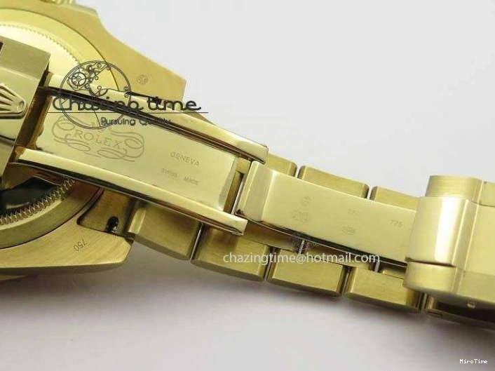 MiroTime 0216 SportInspired GMT-Master II 116718LN YG Bp-Maker Green Dial Ceramic Bezel On YG Bracelet A 3777